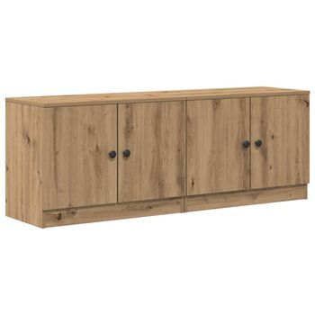 Armario De Almacenamiento Para Cama Alta 2 Uds. Roble Artisan Vidaxl
