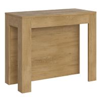 consola extensible 90x42290cm efecto madera roble natural