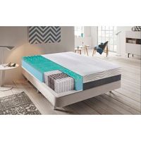 colchon 150x190 de muelles ensacados con espuma viscoelastico - 9 zonas - funda extraible