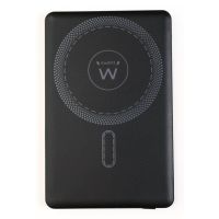 power bank ewent ultraslim 5000mah magsafe pd 225w carga rapida usb-c negro