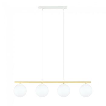 Lámpara colgante etisa blanco (4 luces)