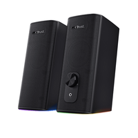 altavoces 20 bluetooth trust cetic 24970 18w color negro bt y jack 35mm control de volumen alimentado por usb