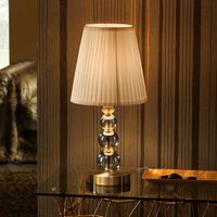 lampara de mesa led mercury champan