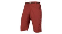 pantalon corto endura hummvee hombre con forro rojo