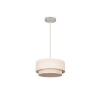 fabrilamp colgante doble 1l beis beis cilind 35 25 reg
