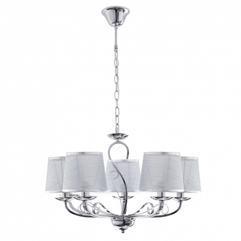 FABRILAMP Lampara Sumba 5xe14 Cromo REGx53x53