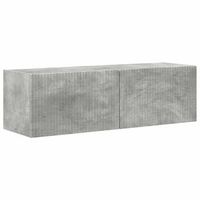 mueble de tv montado en la pared 98 x 31 x 295 cm concreto vidaxl