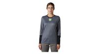 maillot de manga larga para mujer fox defend  p  strong  race  strong    p gris