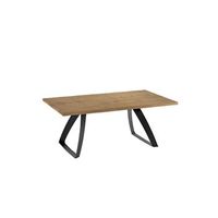 mesa fija bridge 200 x 100 cm en roble negro