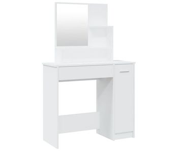 Tocador - tocador de maquillaje - mesa de tocador con espejo blanco 86,5x35x136 cm