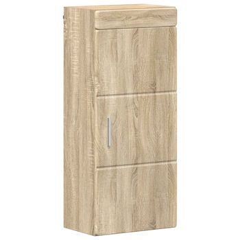 Armario De Pared Para Baño Tulum Roble Sonoma 37 X 24,5 X 86 Cm Vidaxl
