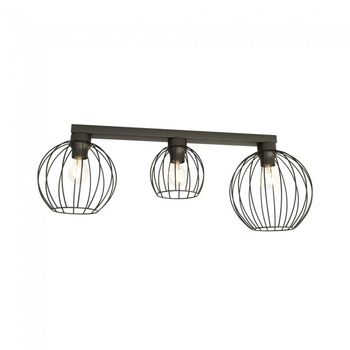 Regleta de techo indo negro (3 luces)