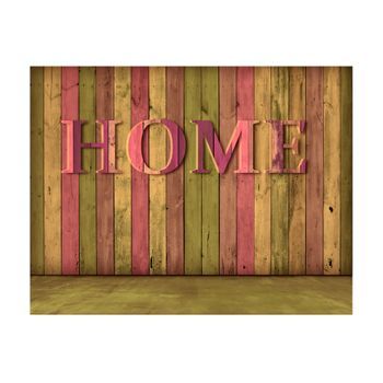 Papel Pintado 3d - House (pink) (350x270 Cm)