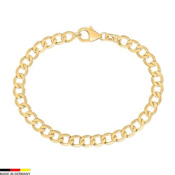 Pulsera oro de oro de 14 quilates con eslabones de cadena, 5,8 mm