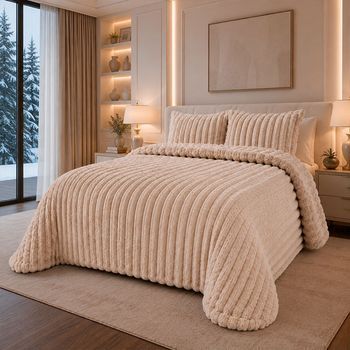 Edredón Invierno Thor Canalé 8 Cm Sedalina 800 Gr/m2 135 Cm Rufino Diaz, Beige