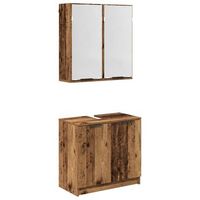 juego de muebles de bano  armario de bano madera envejecida madera de ingenieria