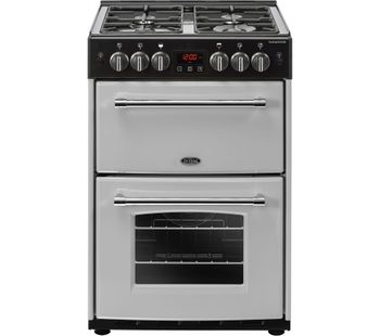 BELLING Farmhouse 60G Gas Cooker - Silver & Black, Silver