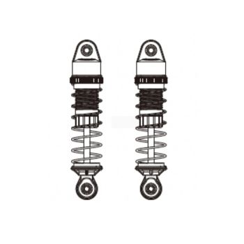 MJX 14207 Amortiguador delantero y trasero para coche RC Partes P14517 P14507