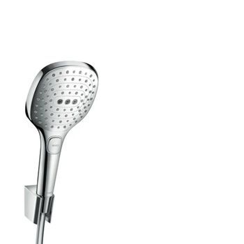 Set De Soporte De Ducha Hansgrohe Raindance Select E 120 3jet Con Flexo De Ducha 125 Cm Cromo, 26700000