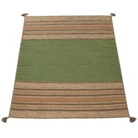 alfombra tejida a mano kilian verde 120x170 cm