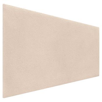 Dhome Cabecero Hueso 110cm Acabado Toalla Soft Tapizado Liso 4cm Grosor 70 Alto Tejido Suave Para Pared Acústicos Cabeceros Absorbentes (110cm, 4cm - 70 Al. - Hueso)