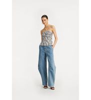 rotate para mujer 1140723054 pantalones cargo cassandria azul 34 casual denim algodon organico sostenible