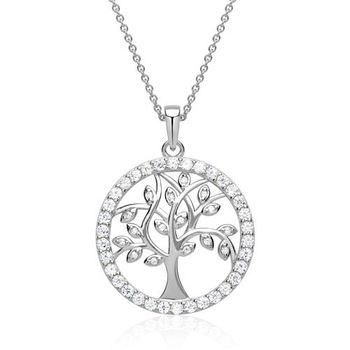 Cadena con colgante del árbol de la vida plata 925