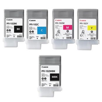 Original Multipack Canon imagePROGRAF iPF510 Printer Ink Cartridges (5 Pack) -0895B001AA