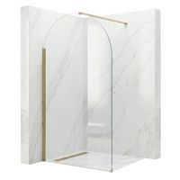 pared de la ducha heaven brush gold 120 walk-in