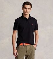 polo ralph lauren para hombre 710795080006 polo de pique slim fit negro xxl casual algodon manga corta