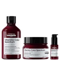 loreal professionnel vitamino color spectrum shampoo 300mlrinse off hair mask 250ml and serum 30ml bundle for coloured hair