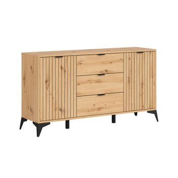 Bufé 2 puertas 3 cajones 150 cm tableros de aglomerado laminados