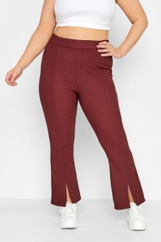 Leggings Campana Burdeos, Mujer Curvy Y Tallas Grandes, Yours