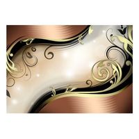 papel pintado 3d - resplandor de oro 150x105 cm