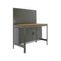banco de trabajo bt2 locker 1200 grismadera 1445x1210x610mm