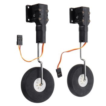 Tren de aterrizaje retráctil electrónico tipo gusano metálico para pequeñas aeronaves RC de ala fija eléctricas reales