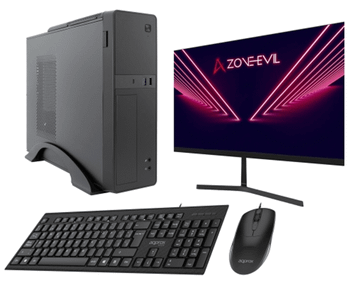 Zone Evil Core Slim Intel Core i5 14400 16GB 1TB SSD Nvme Negro Monitor 24 Teclado y rat n