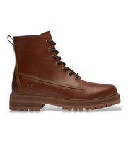 timberland para hombre tb0a41cgem41 botas de piel britton drive marron 46 plano cordones casual