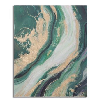 Pintura Sobre Tela Multicolor Abstracto Cm 80x2,8x100