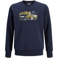 jack  jones jersey 12263379 jcooutdoor logo sweat crew neck jnr navy blazer para nino