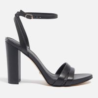 guess womens fynlee leather heeled sandals - uk 8