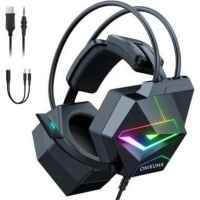 auriculares onikuma x20 con cable usb y microfono para gaming negros