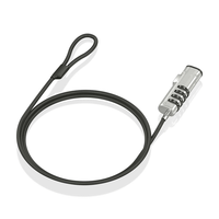 aisens cable de seguridad tipo nano con cerradura de combinaci n para ordenador monitor port til 1 5m