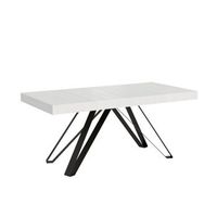 mesa extensible 90x200460 cm terium fresno blanco patas antracita