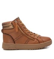 carmela para mujer 16180502-camel botines de piel 161805 marron 36 plano cordones cremallera casual
