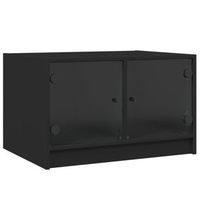 mesa de centro 50x68x42 cm madera - negro