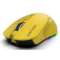 raton inca img-328mx optico rf wireless bluetooth usb-c 12800 dpi amarillo 7 botones