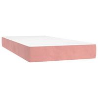 colchon individual  colchon de cama  colchon de muelles ensacados terciopelo rosa 80x200x20 cm