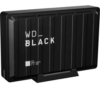 _BLACK D10 External Game Drive - 8 TB, Black, Black