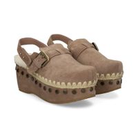 mou zuecos mujer - gris talla 38